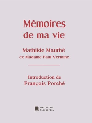 cover image of Mémoires de ma vie